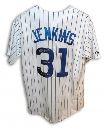 Ferguson Jenkins Autographed/Hand Signed Chicago Cubs White Majestic Baseball Jersey with HOF 91 and