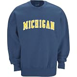 Majestic Athletic Michigan Wolverines Classic Crew Fleece Sweatshirt