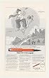 1971 Parker Big Red Pen Flagpole Sitter art Print Ad