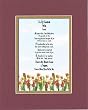 Touching and Heartfelt Poem for Extended Family Members - For My Godchild With Love Poem on 11 x 14 inches Double Beveled Matting
