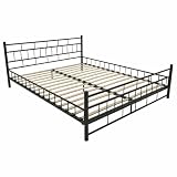 Jago MTBT01/2 Doppelbett Metallbett inkl. Lattenrost ca. 180x200cm oder 140x200cm schwarzvon "Jago"