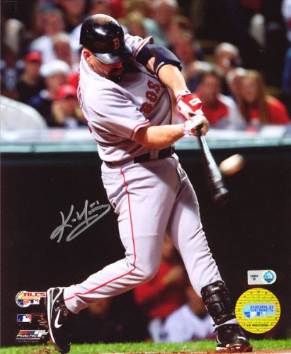 Kevin Youkilis Boston Red Sox - ALCS Home Run - Autographed 8x10 Photograph