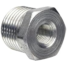 Anvil Steel Pipe Fitting, Class 150, Hex Bushing, NPT Male x NPT Female, Galvanized Finish