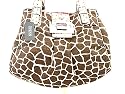 Guess Serengeti Large Giraffe / Zebra Shopper Tote Handbag