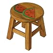 Handmade Watermelon Design Stool
