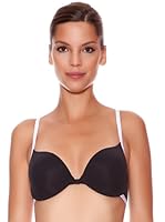 Selene Sujetador Aros, Relleno Espalda Deportiva Atenea (Negro)