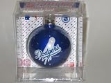 LOS ANGELES DODGERS (2 5/8 In Diameter) Glass Logo CHRISTMAS ORNAMENT