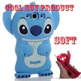 Cool Buy's Authentic BLUE Lilo and Stitch 3D Soft Case Cover for Samsung Galaxy S III S 3 GT-i9300 - Blue