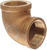Anderson Metals Brass Pipe Fitting, 90 Degree Elbow, NPT Female