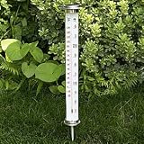 Solar-Lit Thermometer