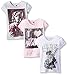 STAR WARS Girls Classic Graphic Tee 3-Pack Fashion t Shirts, Assorted, 7 US