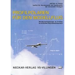 Profilpolaren f�r den Modellflug. Windkanalmessungen an Profilen im kritischen Reynoldszahlbereich: Althaus, Dieter, Bd.1 : Althaus:Profilpolaren Modellflug Bd.01