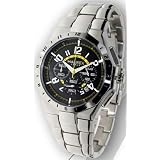 HAUREX MENS VULCANO CHRONO WATCH BLACK DIAL 0A280UNN