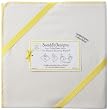 SwaddleDesigns Organic Ultimate Receiving Blanket - Natural with Orange Trim