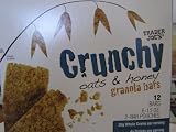 Trader Joe's Crunch Oats & Honey Granola Bars 12 Bars/box (6 Pack)