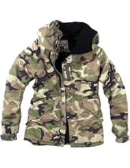 ililily Winter Overcoat Snowboard Jacket with Hood (jackets-014-5-2XL)