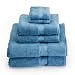 Supreme Egyptian Cotton 6-Piece Towel Set, Cameo Blue