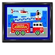 Heroes Large Gloss Black Personalized Print