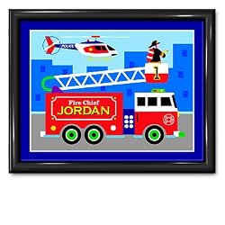 Heroes Large Gloss Black Personalized Print