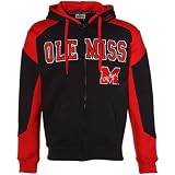 NCAA Mississippi Rebels Navy Blue-Cardinal Red Challenger Full Zip Hoody Sweatshirt