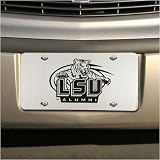LSU Tigers Silver Alumni Mirror License Plate