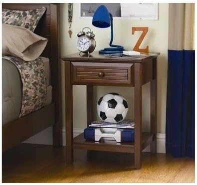 Walnut Night Stand Kids with Drawer