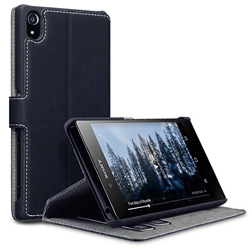 Sony Xperia Z5 Premium Case, Terrapin [Stand Feature] [Ultra Low Profile] Sony Xperia Z5 Premium Case Wallet [Black] Premium Wallet Case with STAND Flip Cover for Sony Xperia Z5 Premium - Black