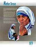 Mother Teresa Art Poster Print, 17x22