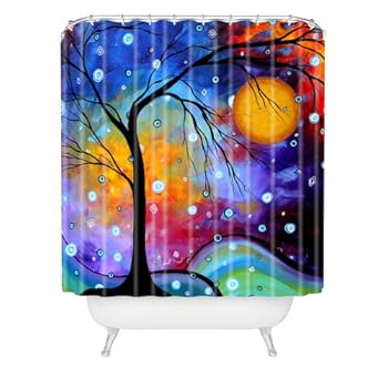 Deny Designs Madart Winter Sparkle Shower Curtain 69 By 72