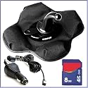 Garmin Travel Kit with Garmin Portable Friction Dashboard Mount for the nüvi Series and Streetpilot C5XX Series, Garmin Vehicle Power Cable for nüvi Portable GPS Navigators, and 8 GB SD Memory Card(kit is compatible for the following models nuvi 760, nuvi 255W, nuvi 360, nuvi 265, nuvi 270, nuvi 260, nuvi 250, nuvi 750, nuvi 260W, nuvi 780, nuvi 205W, nuvi 255, nuvi 850, nuvi 500, nuvi 350, nuvi 205, nuvi 880)