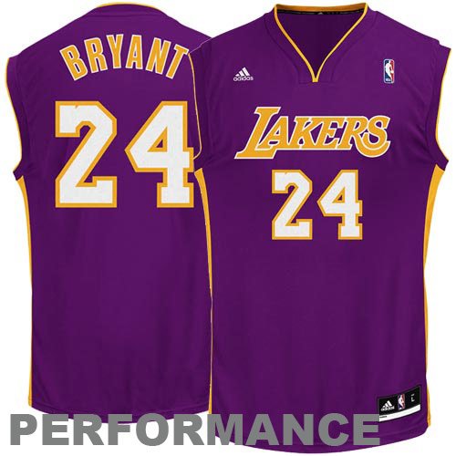 NBA Los Angeles Lakers Kobe Bryant Road Youth Replica Jersey  (Purple, Small)