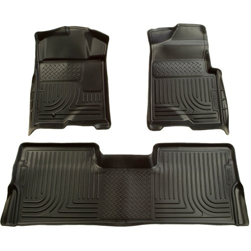 Husky Liners 98331 Black Custom Fit Front and Second Seat Floor