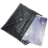 niceEshop(TM) Cool Women's Faux Leather Skull Envelope Clutch Bag/PU Totes Hobo & Shoulder Carry Bag Skull Carry Bag