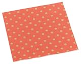 Caspari Dots Paper Cocktail Napkin Package in Gift Box, Orange and Gold