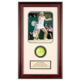 Kim Clijsters Shadowbox with Autographed Tennis Ball - Crushing Forehand