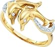 0.05CTW DIAMOND LADIES DOLPHIN RING Size 7