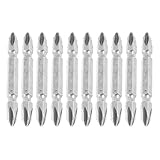 uxcell プラスドライバービット　プラス　10個　六角シャンク 6mm デュアルエンズ　65mm長さPH2