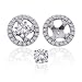 14K White Gold 1/3 ct. Diamond Earring Jackets