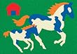 Lauri HORSES Crepe Rubber Puzzle 19 Pcs