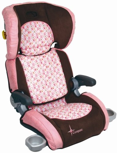 The First Years Compass Premier Folding Booster Car Seat in Daisy
