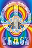 Peace Symbol-Psychedelic, Graphic Poster Print, 24 by 36-Inch