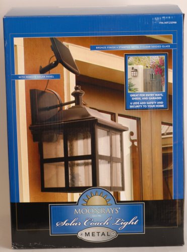 Moonrays Solar Coach Light - Metal