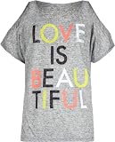 FULL TILT Love is Beautiful Girls Cold Shoulder Tee