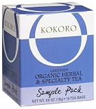 Review Kokoro  / Kokoro Organic Tea, Sample Pack, 10-Count Boxes (Pack of 40)