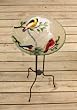 Evergreen 2GB018 Glass Bird Bath, Song Birds, 18-Inches Diameter [Lawn & Patio]