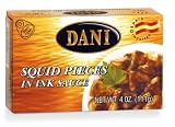 DANI Squid in Ink Sauce, Easy Open, 4-Ounce Metal Tin (Pack of 24)
