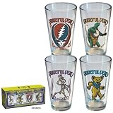 Grateful Dead Retro Pint Glasses ~ Classics Logos