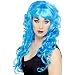Hellblaue Damenper�cke Per�cke Hell Blau leuchtend