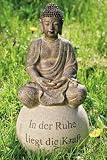 Eigenschaften   / BUDDHA SKULPTUR BUDDHAFIGUR 50 CM AUF KUGEL FENG SHUI
