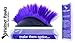Helmet Hawks ® Motorcycle Helmet Mohawk w/Sticky Hook and Loop Fastener Adhesive - Royal Purple